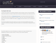 Tablet Screenshot of inter-systeme.ca